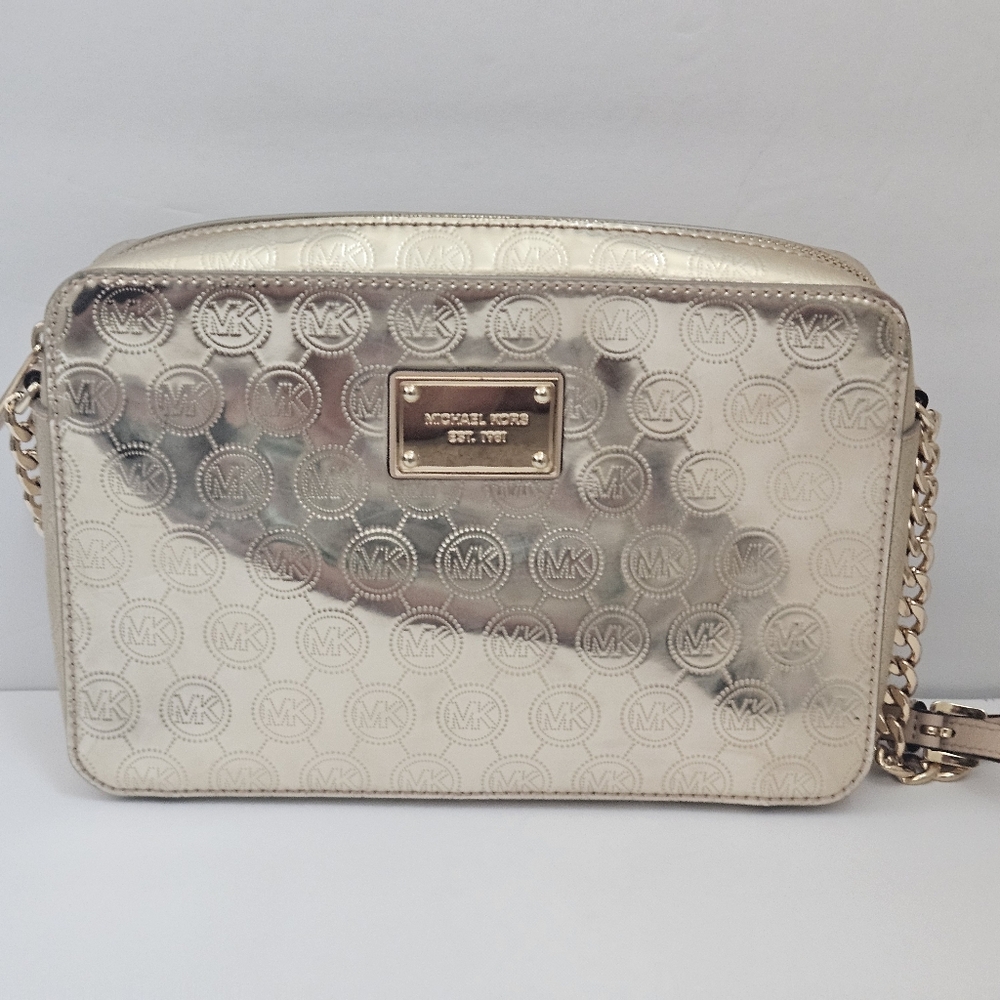 Michael Kors Metallic Gold Crossbody Bag